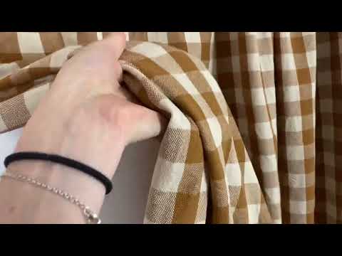 H391 Rustic Chunky Gingham Mustard