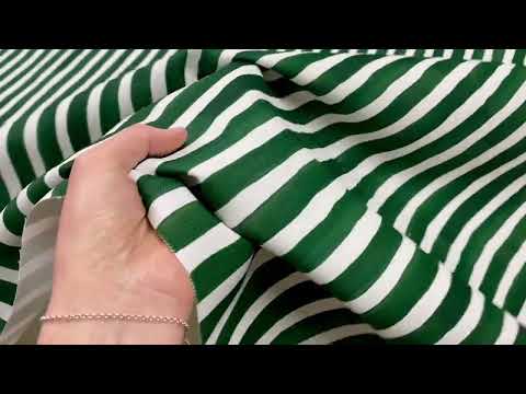 H392 Biarritz Waterproof Stripe Green
