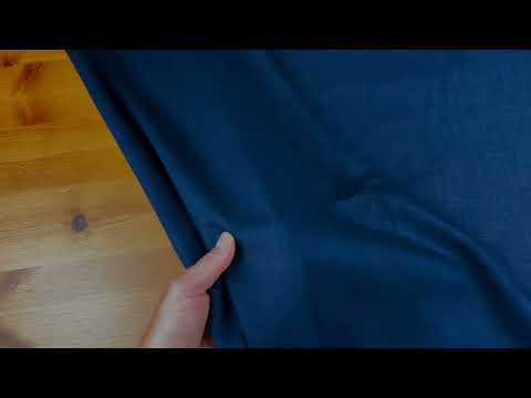 Natural Ramie Linen Look Navy C795