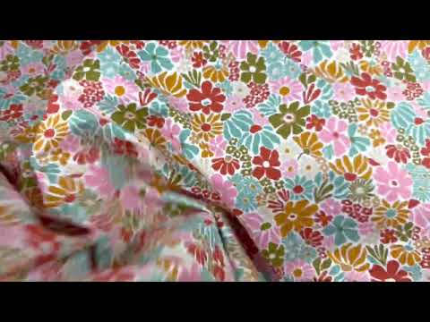 H398 Daisy Autumn Cotton Multi