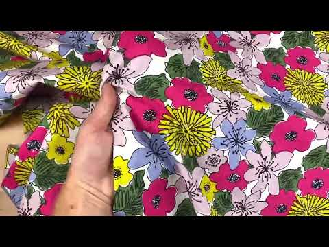 C812 Graphic Garden Cotton Poplin Multi