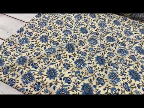Taj Floral block print Tex ex 2908