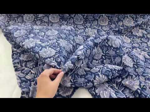 Indian Ocean Floral block print Tex ex 2909