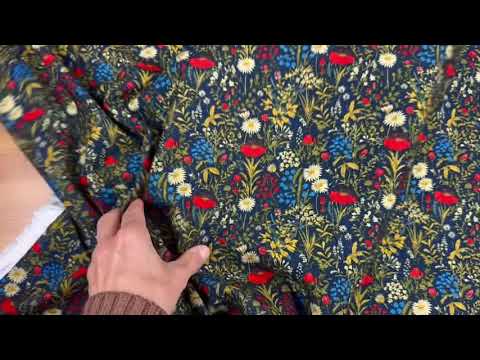 I522 Wild Meadow Needlecord Navy