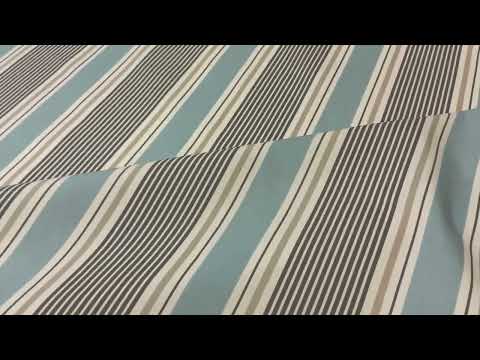 Clarke and Clarke Sail Stripe Mineral