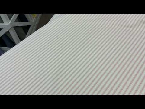 S197 French Woven Ticking Blush