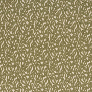 iLiv Arlisse Cedar fabric gathered, a contemporary appliqué cotton-mix upholstery and soft furnishing fabric in rich green tones from the Zafira collection