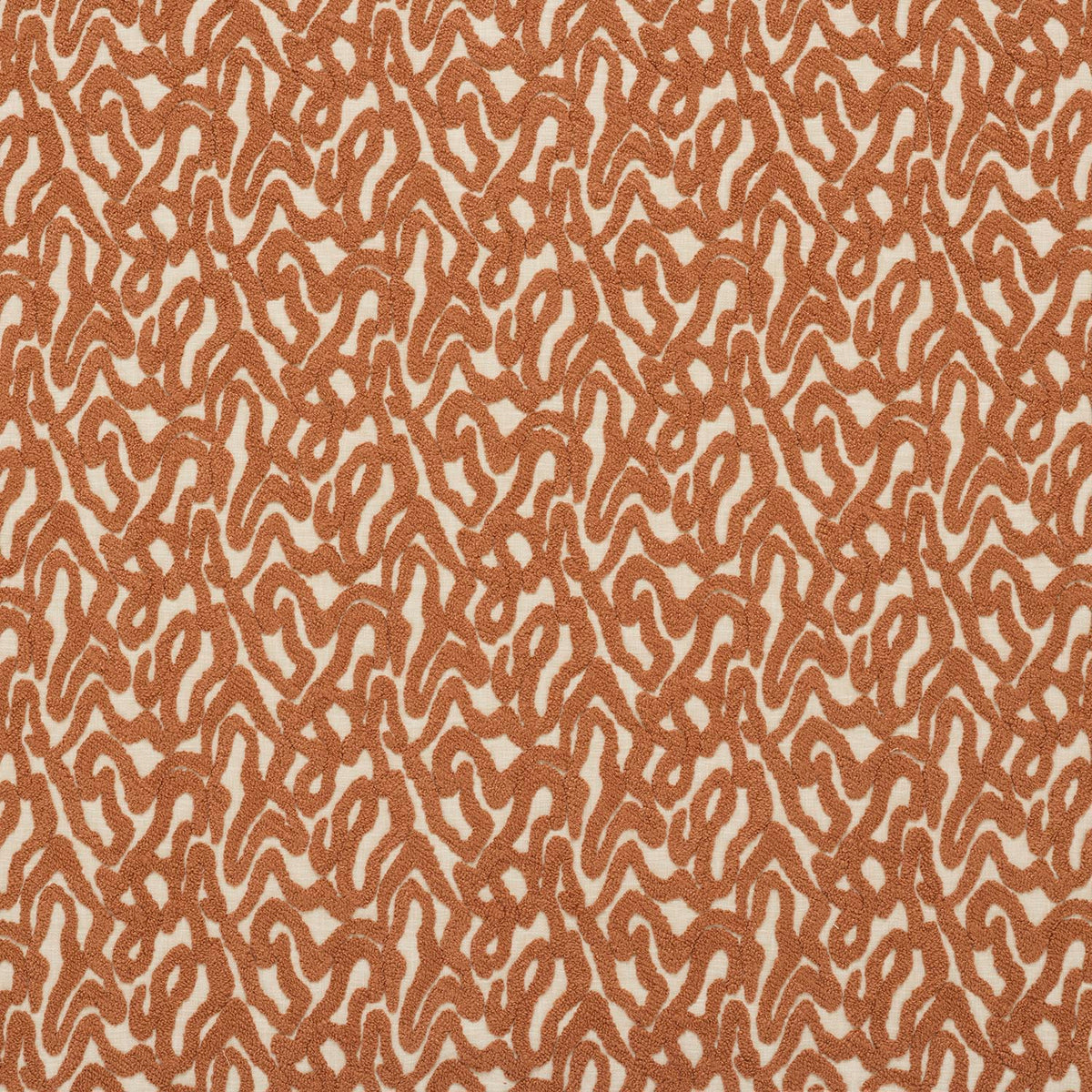 iLiv Arlisse Henna fabric, a contemporary appliqué cotton-mix upholstery and soft furnishing fabric from the Zafira collection