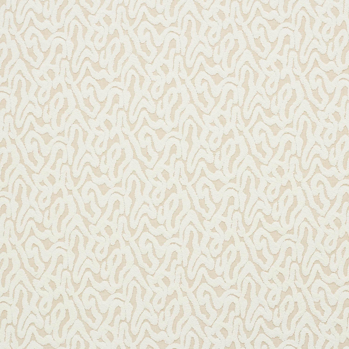 iLiv Arlisse Ivory fabric gathered, a contemporary appliqué cotton-mix upholstery and soft furnishing fabric from the Zafira collection