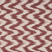 iLiv Ceyara Burgundy fabric featuring a contemporary woven zig zag pattern in rich burgundy, with a textured cotton mix finish