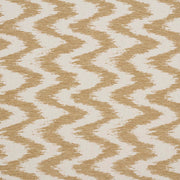 iLiv Ceyara Dune fabric featuring a contemporary woven zig zag pattern in rich gold, with a textured cotton mix finish