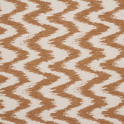 iLiv Ceyara Henna fabric featuring a contemporary woven zig zag pattern in rich orange, with a textured cotton mix finish