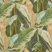 iLiv Zafira Cedar contemporary fabric in a rich cedar colour, featuring a stylish leaf design on a 100% cotton base cloth.