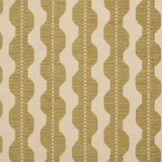 iLiv Zena cedar fabric featuring a contemporary woven stripe pattern in rich green, with a textured cotton mix finish.