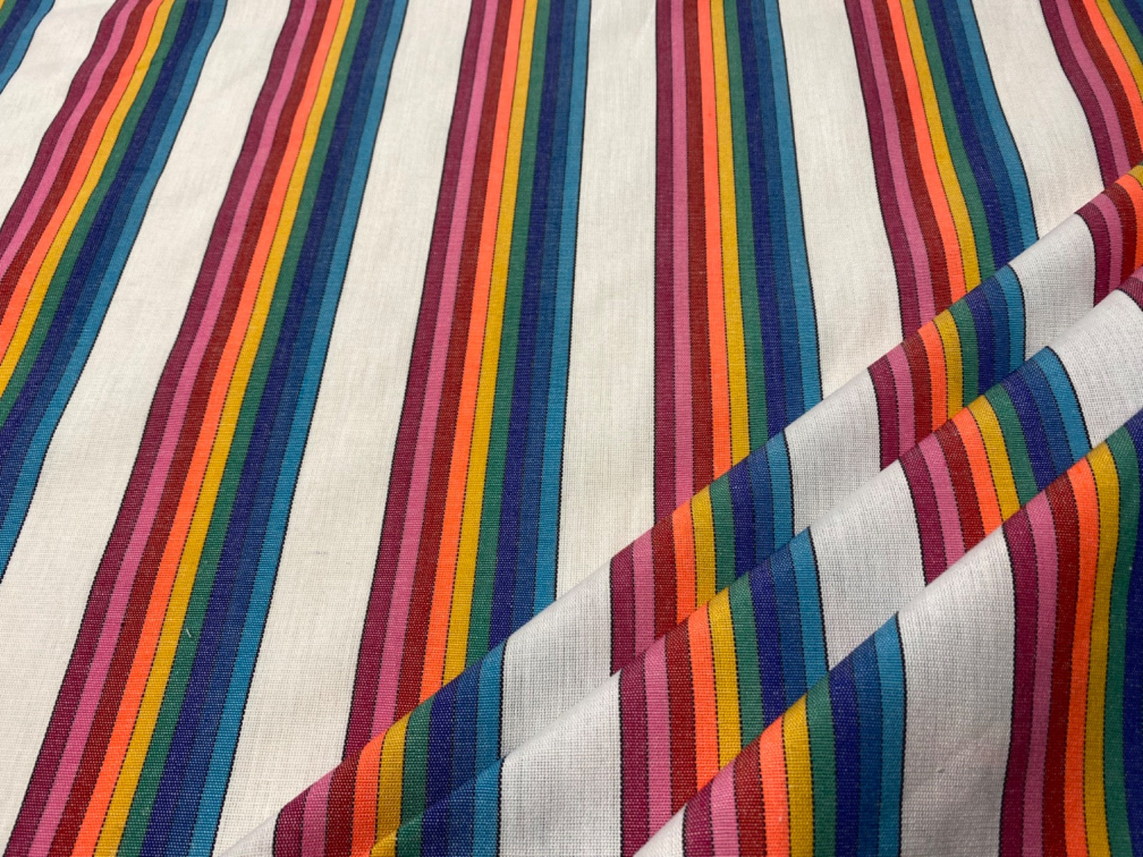 W50 Woven Rainbow Stripe Multi