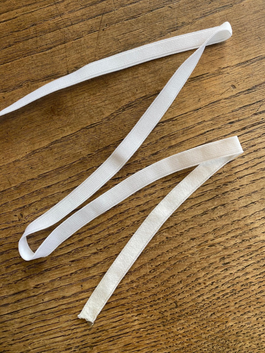 10mm Super Soft Comfort Elastic white Stretch Flat Trim Haberdashery