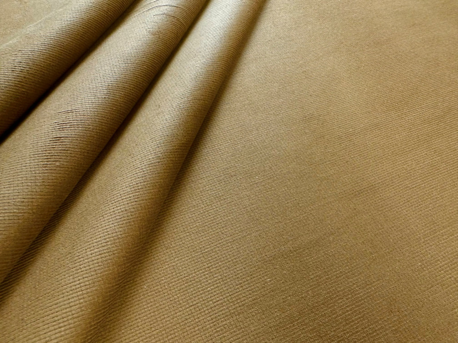F367 Ex Designer Stretch 16 Wale Cord Gold Almond