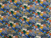 H355 Jungle Arches Cotton Blue Multi