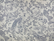 T554 Peacock Gardenia Linen