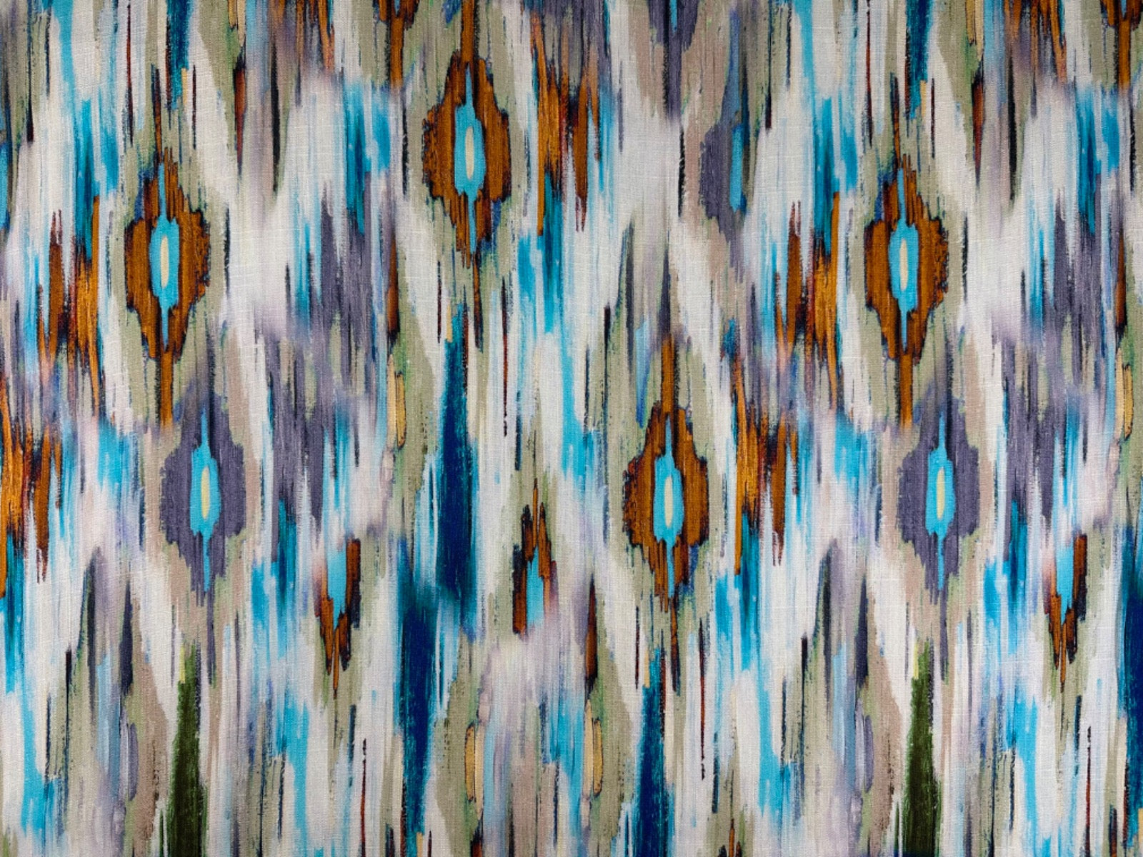 Waterfall Linen Viscose Blue Multi C793