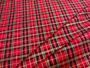C777 Metallic Christmas Tartan Red (Gold)