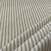 S283 Lime Green Rustic Country Ticking Stripe 