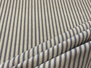S279 Navy Rustic Country Ticking Stripe