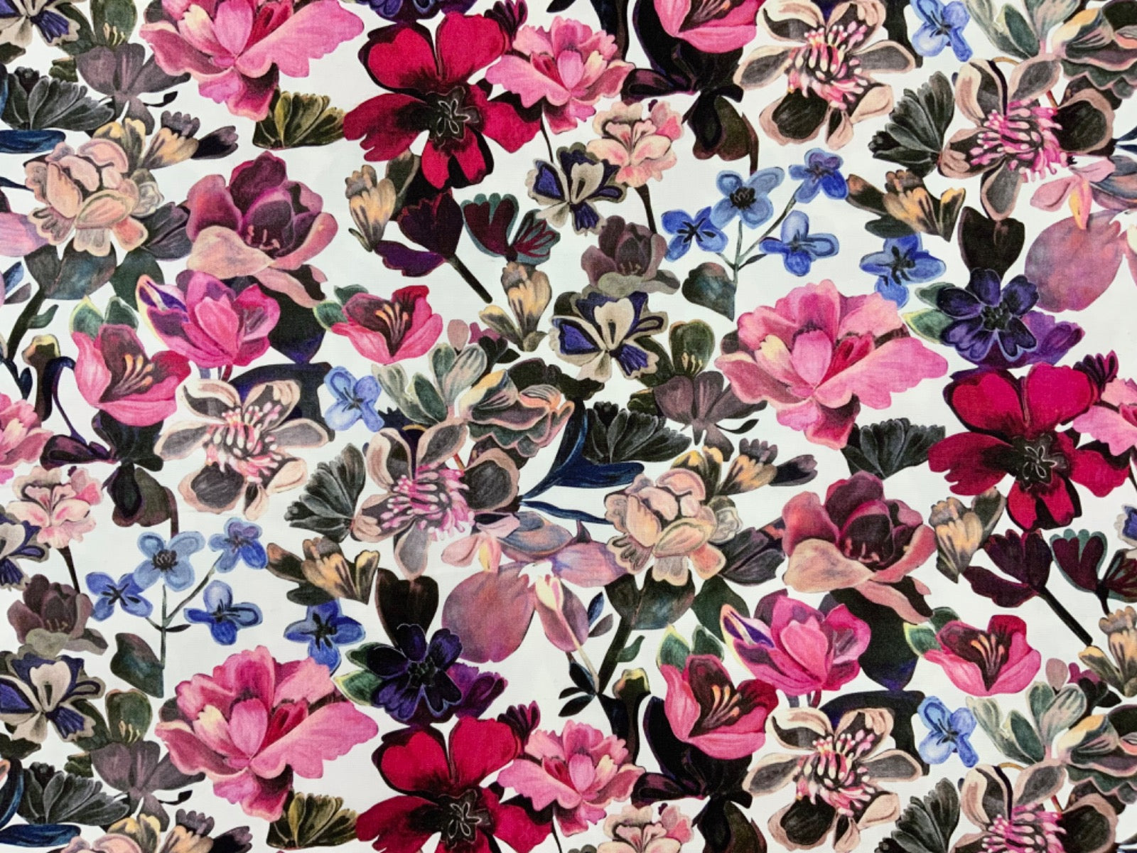 C801 Eden Floral Viscose Linen