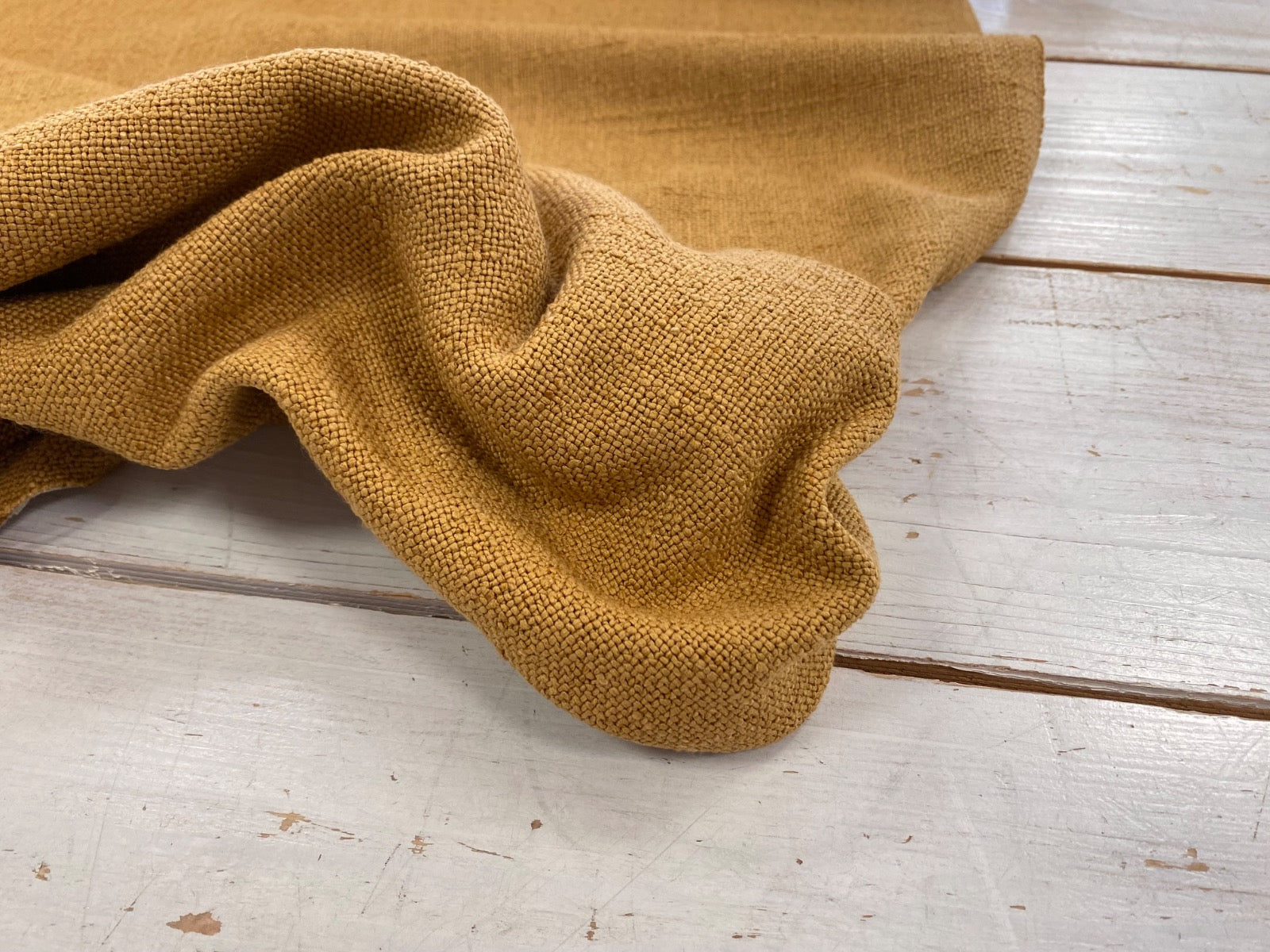 H349 Normandy Chunky Weave Mustard