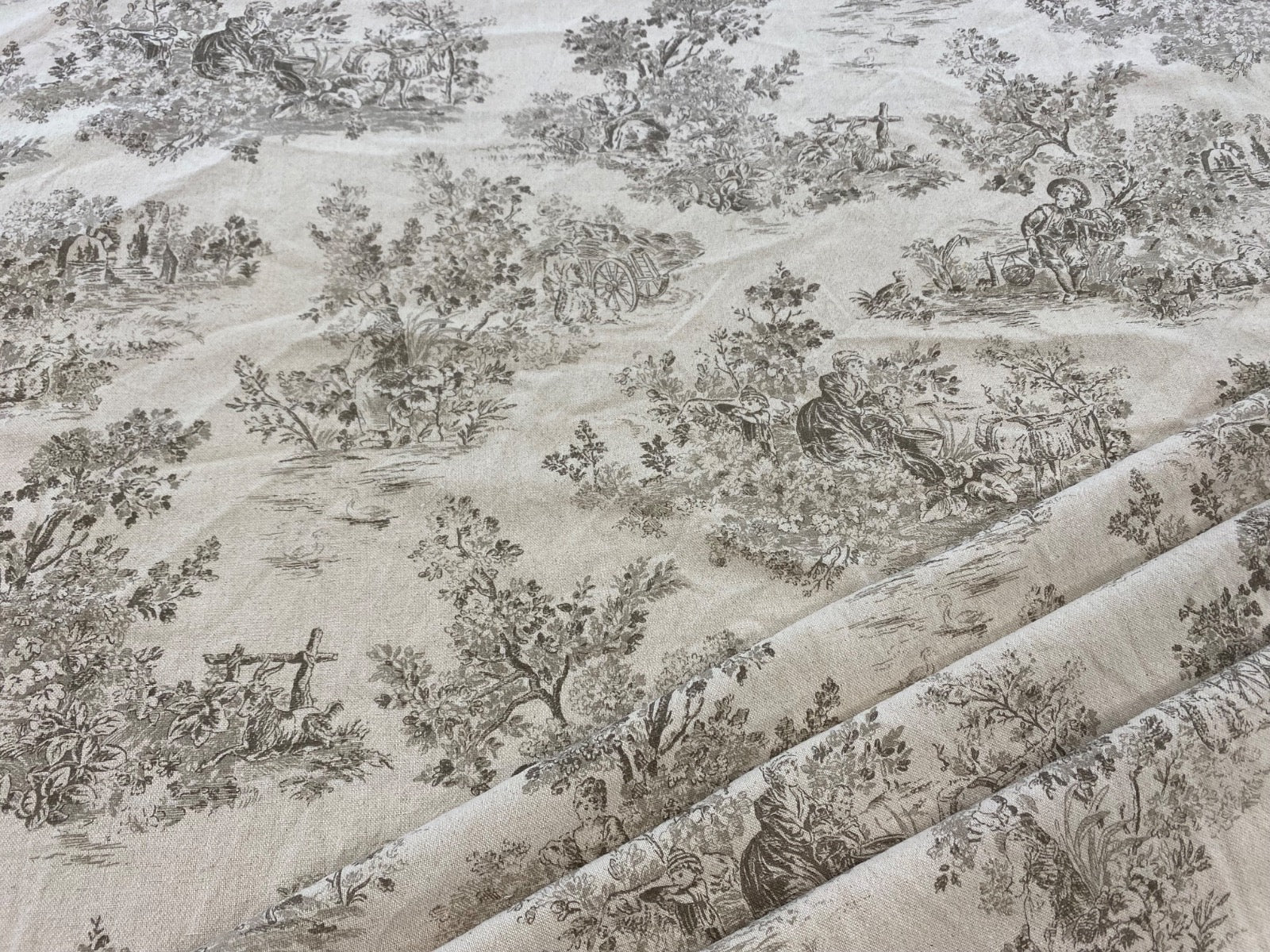 H397 Rustic Toile Natural