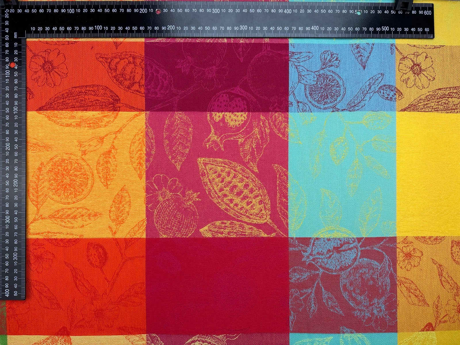 Provence Fruity Check Stain Resistant Fabric H414