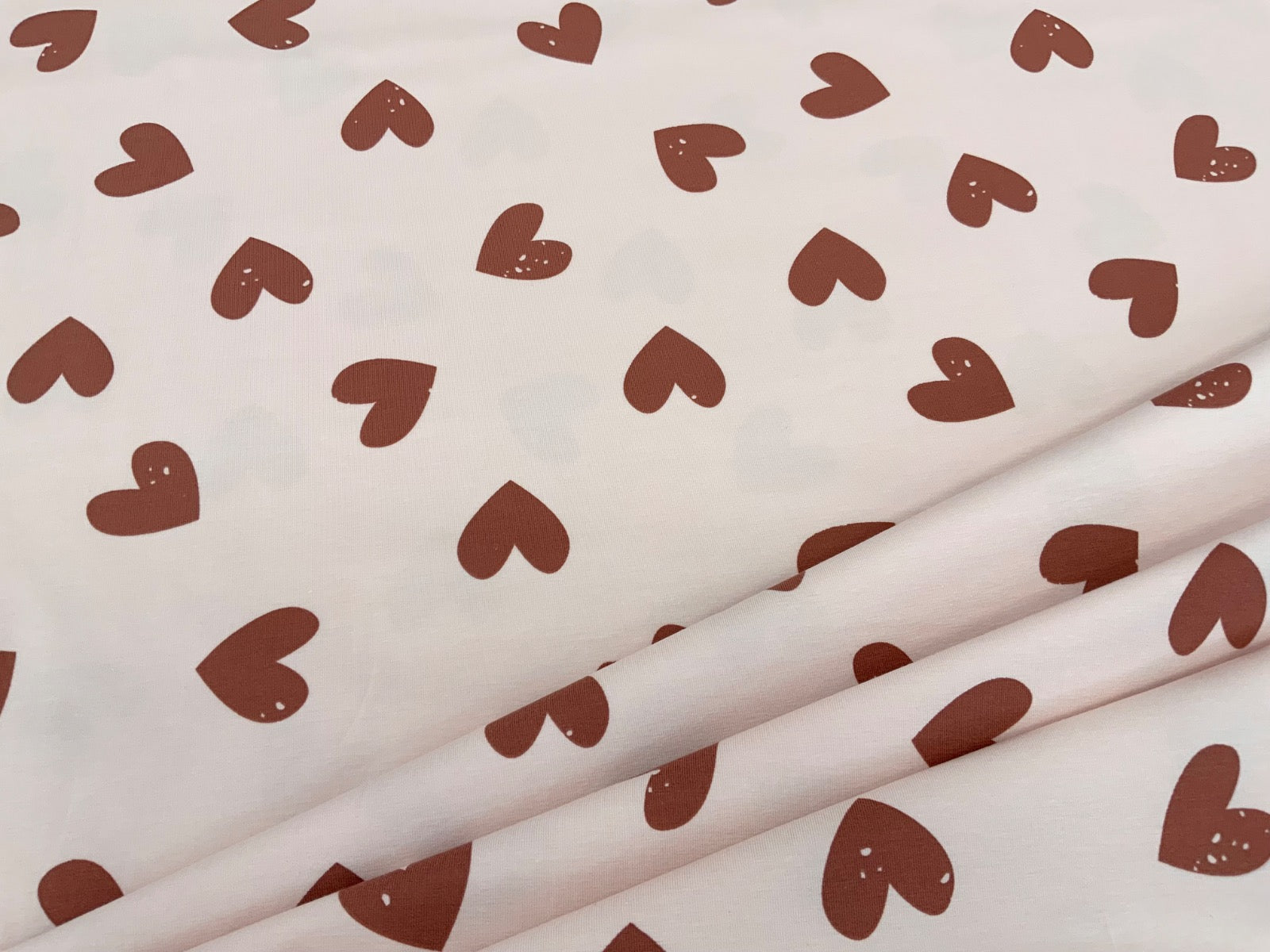 C821 Heart Jersey Soft Pink