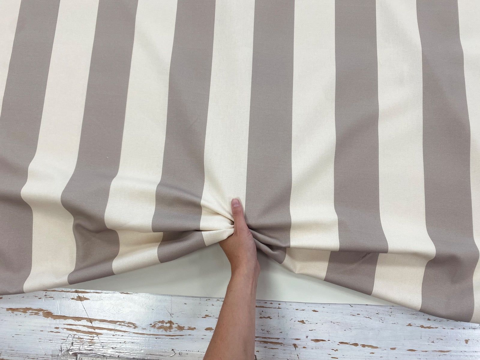 The Bold Stripe Mushroom Taupe S287