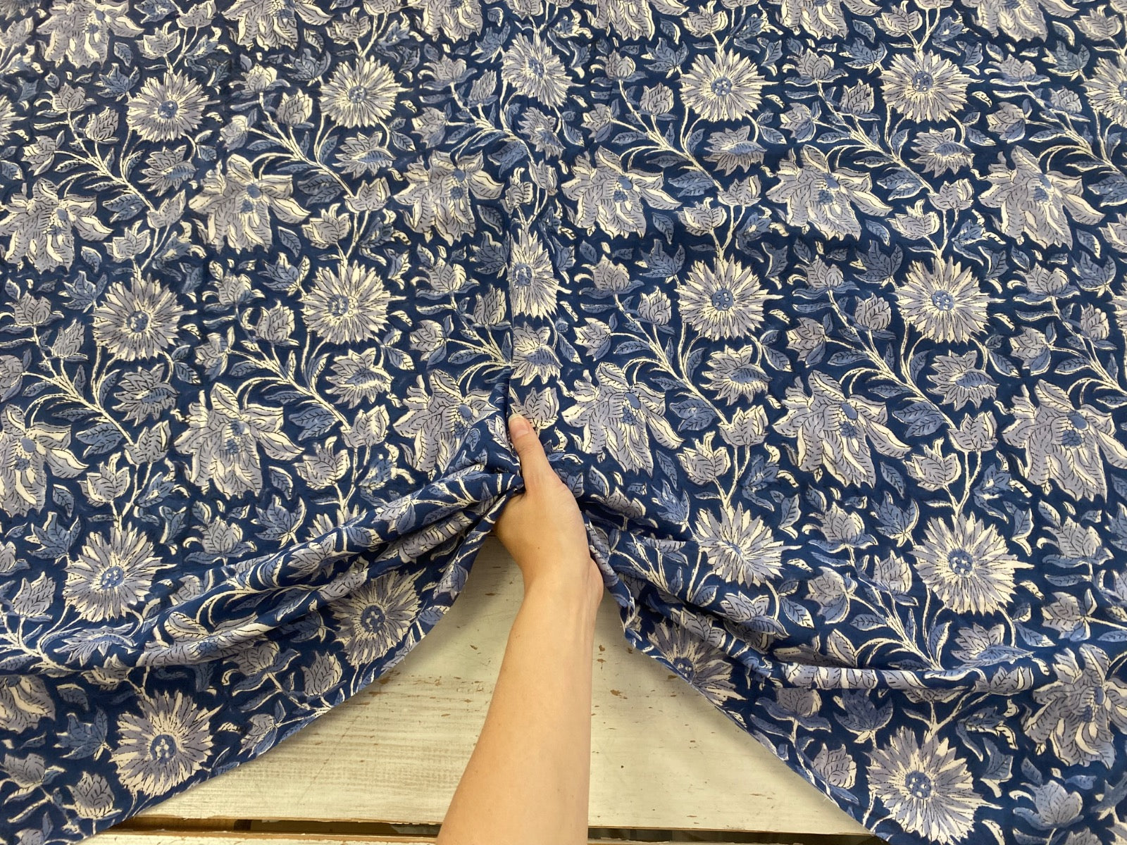 Indian Ocean Floral block print Tex ex 2909