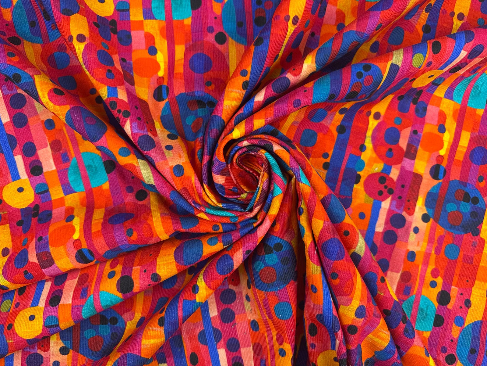 I524 City Lights Needlecord Sunrise