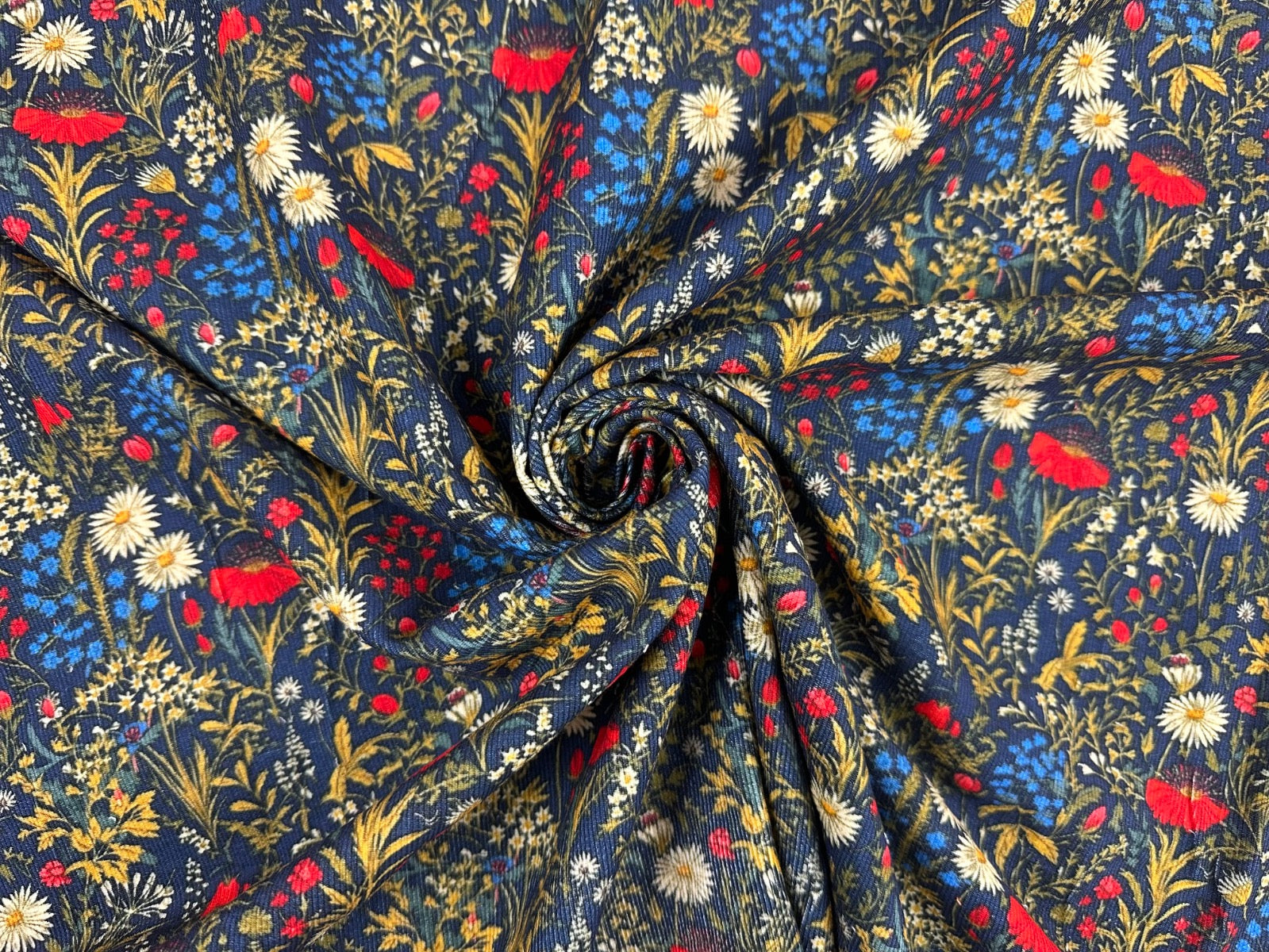 I522 Wild Meadow Needlecord Navy