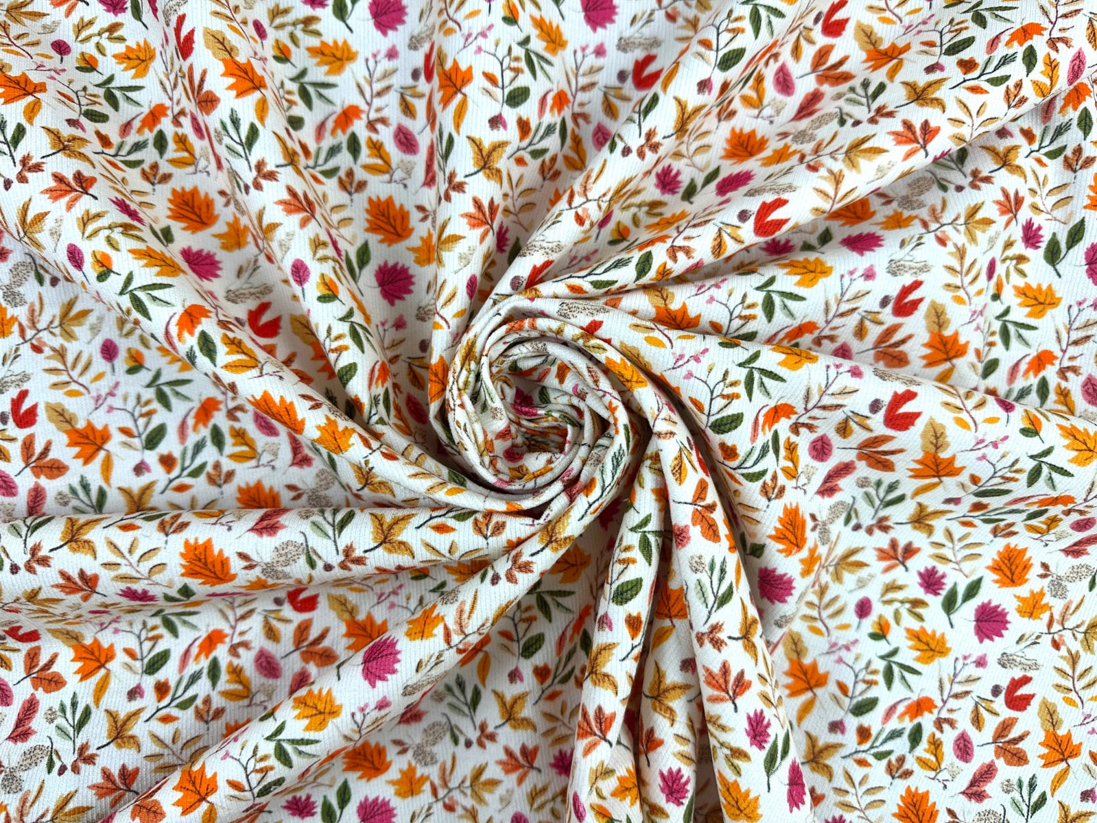 I523 Autumn Leaves Needlecord Ivory