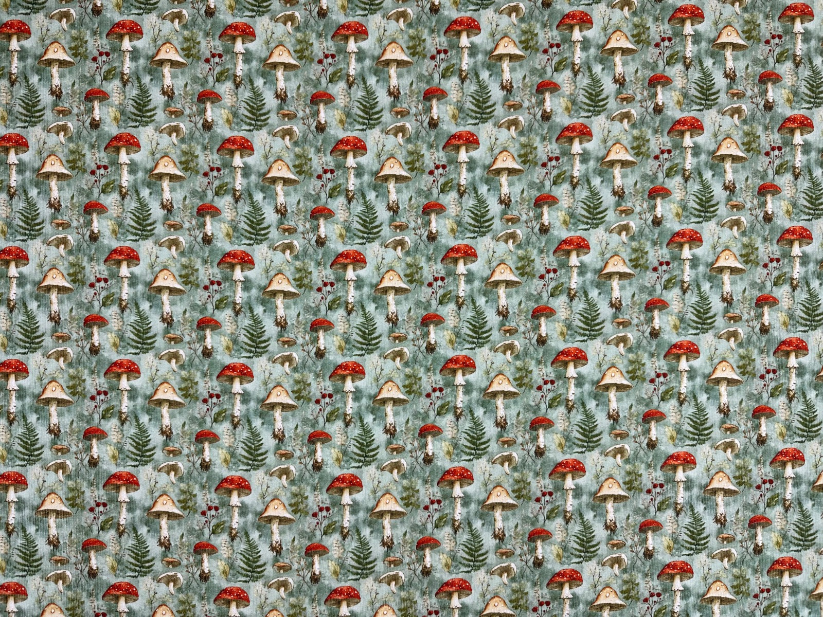 I521 Mushroom Needlecord Forest