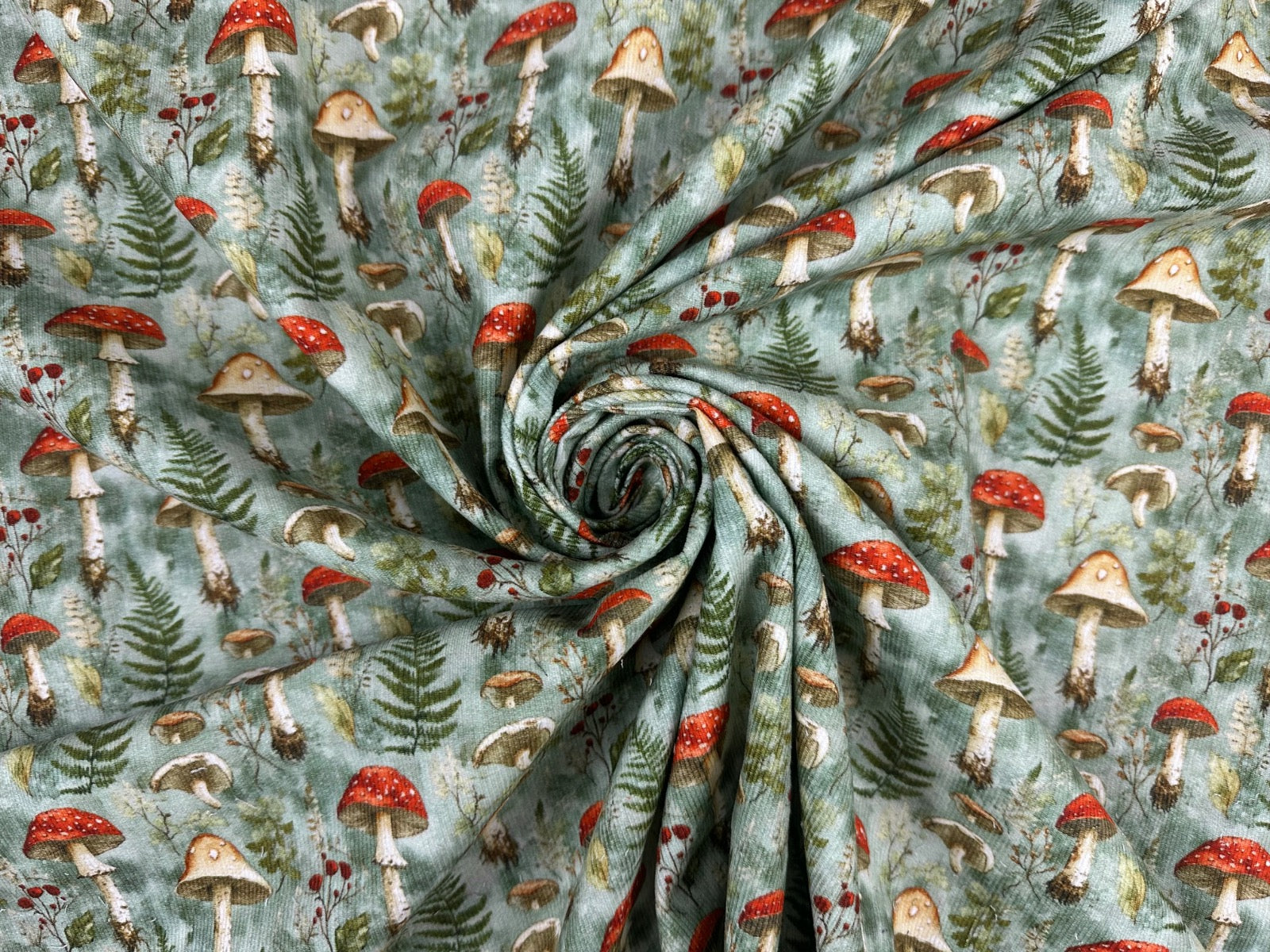 I521 Mushroom Needlecord Forest