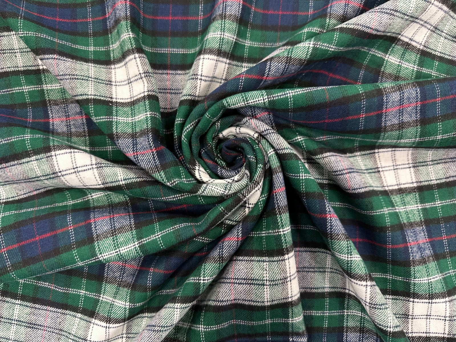 C825 Brushed Cotton Tartan Forest