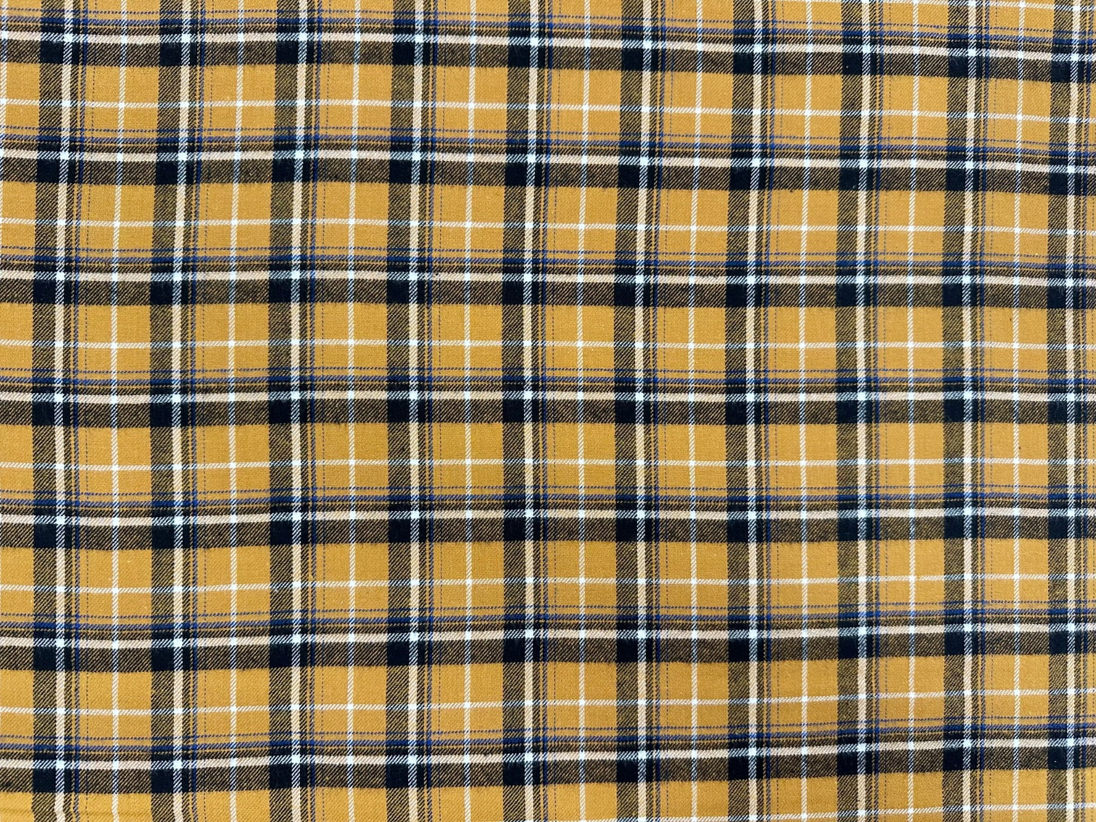C826 Brushed Cotton Tartan Honey