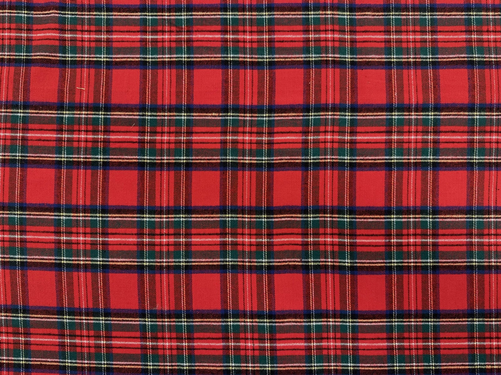 C824 Brushed Cotton Tartan Red