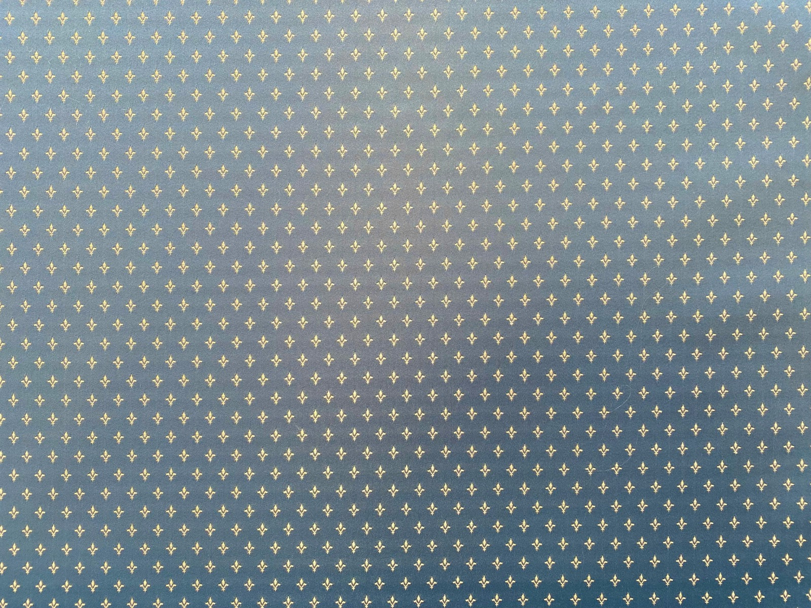 Fleur De Lys Jacquard Blue H411