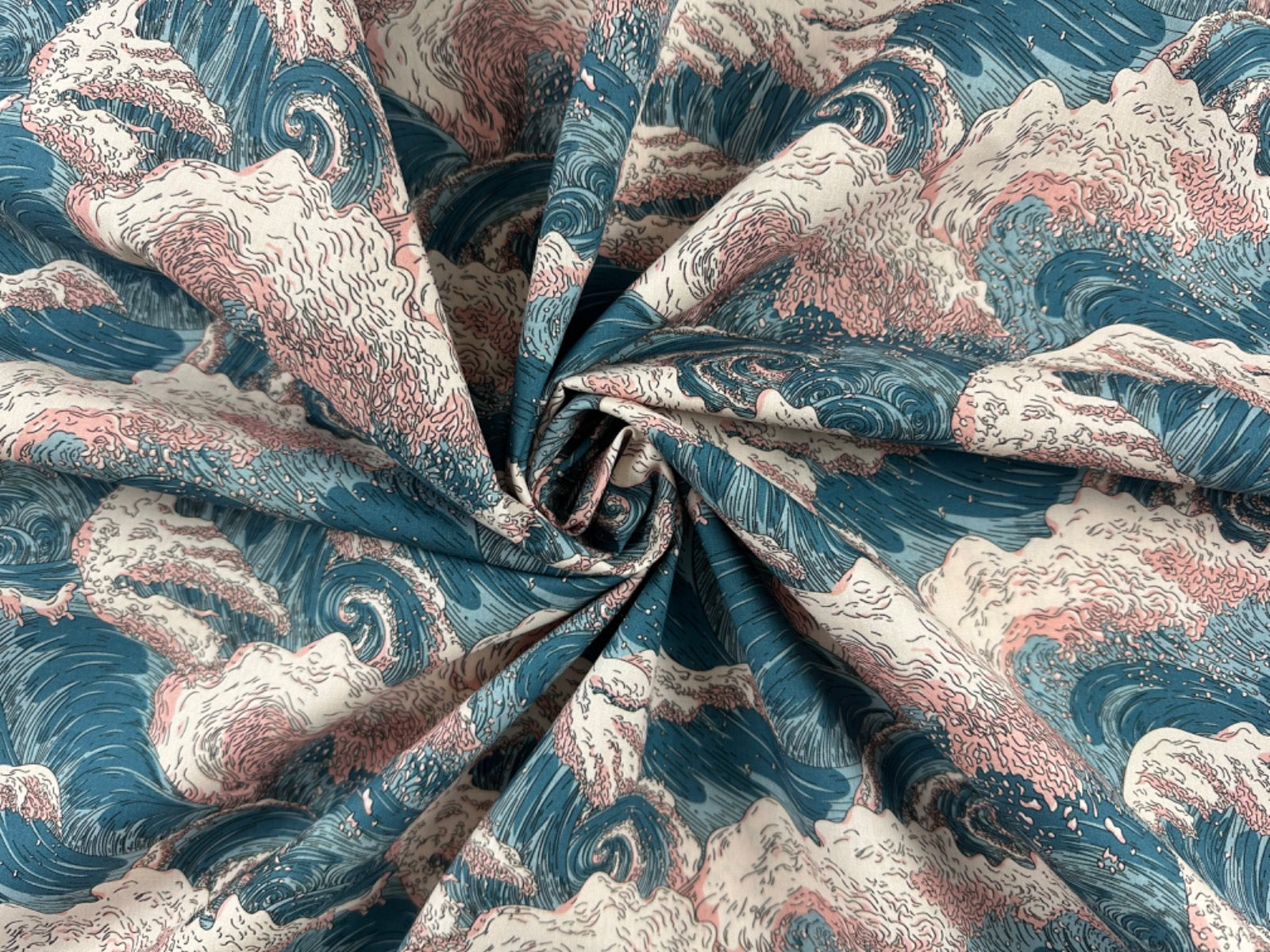 Tex Ex 2846 Tsunami waves cotton