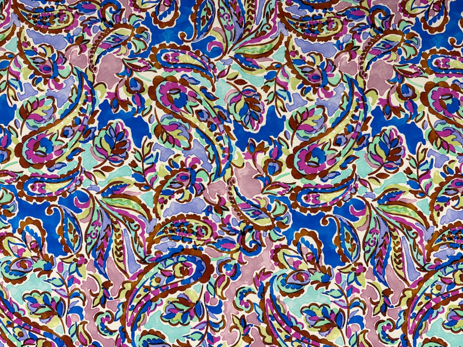 H368 Funky Paisley Viscose Multi