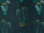Clarke & Clarke Jungle Palms Navy Velvet