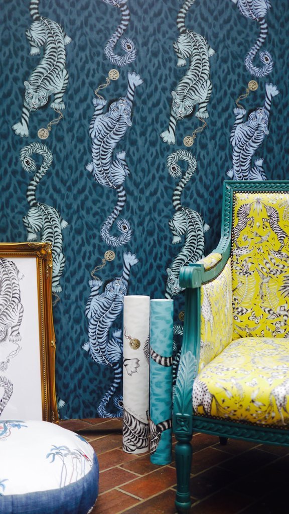 Clarke & Clarke Kruger Teal Velvet
