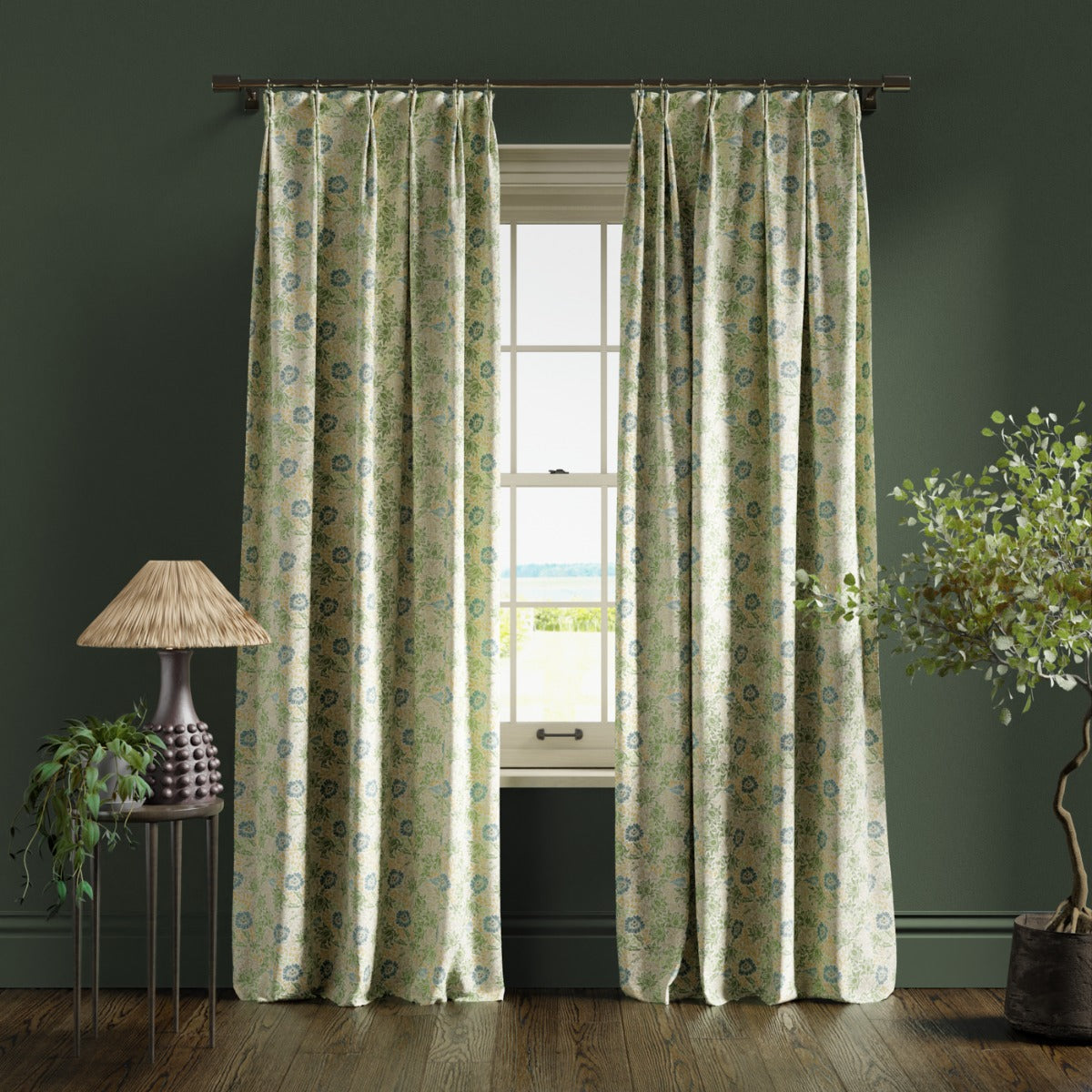 Clarke & Clarke Mallow Apple Linen