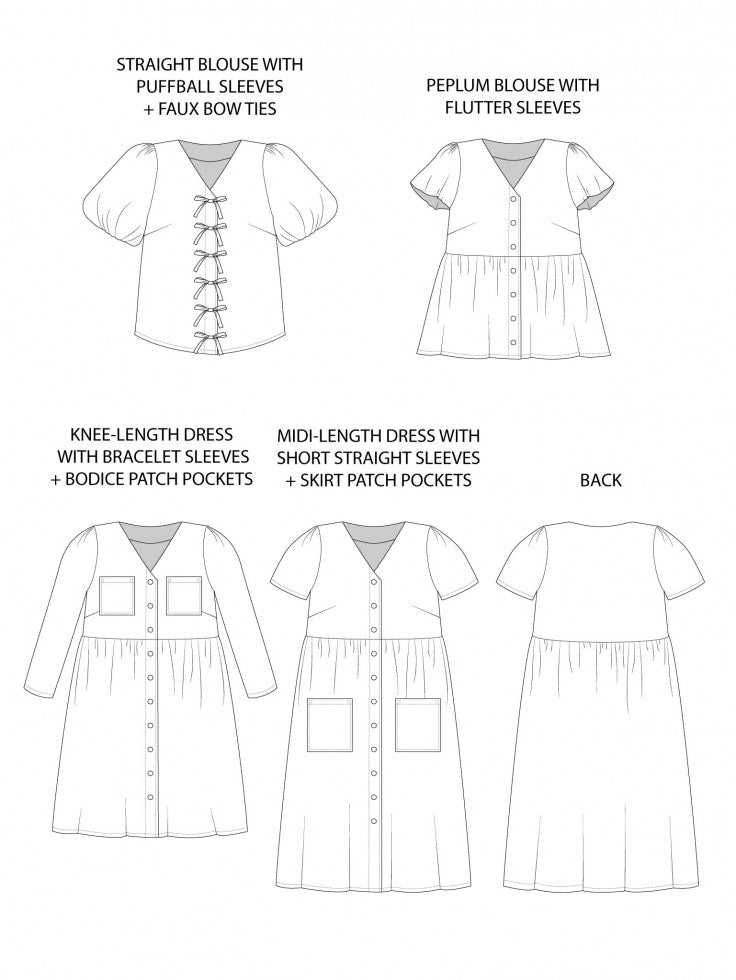 Tilly And The Buttons Nell Dress and Top