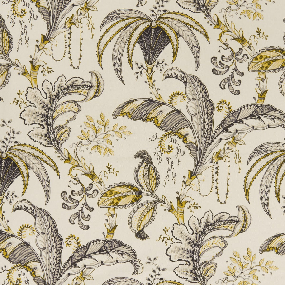 Clarke & Clarke Ophelia Charcoal Ochre